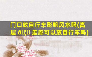 门口放自行车影响风水吗(高层 🦈 走廊可以放自行车吗)